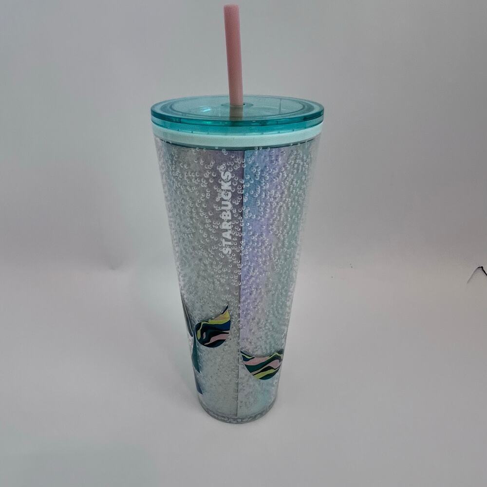 STARBUCKS 2024 ANNIVERSARY MINT GREEN BUBBLESEED SIREN TUMBLER VENTI 24OZ NEW - Picture 9 of 10